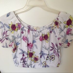 La Hearts Floral Crop Top